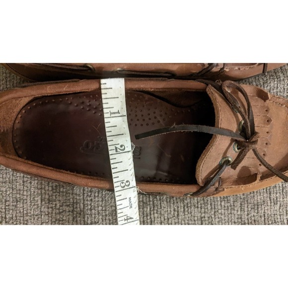 Sebago Boat Docker Shoes, Size 9, Brown - Picture 3 of 10